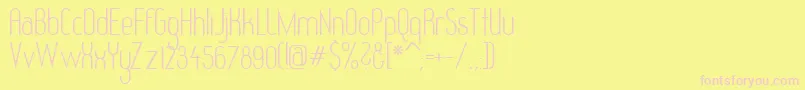 Шрифт REDHG    – розовые шрифты на жёлтом фоне