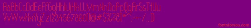 REDHG    Font – Red Fonts on Purple Background