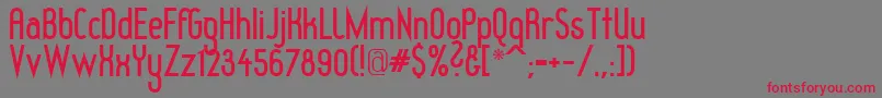 REDHGB   Font – Red Fonts on Gray Background