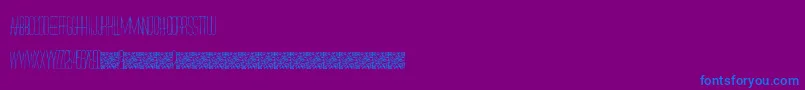 RedlightDistrict Font – Blue Fonts on Purple Background