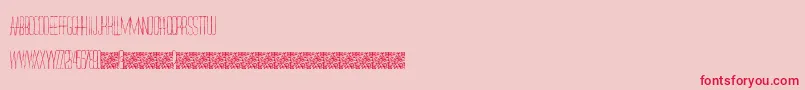Czcionka RedlightDistrict – czerwone czcionki na różowym tle