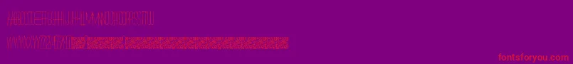 RedlightDistrict Font – Red Fonts on Purple Background