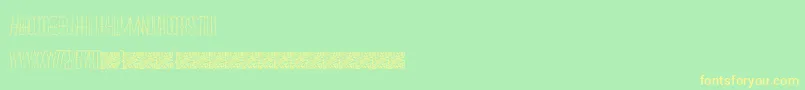 Шрифт RedlightDistrict – жёлтые шрифты на зелёном фоне