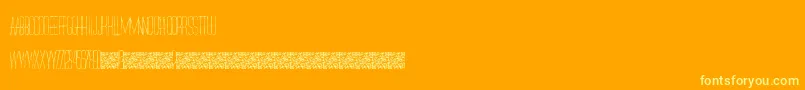 RedlightDistrict Font – Yellow Fonts on Orange Background