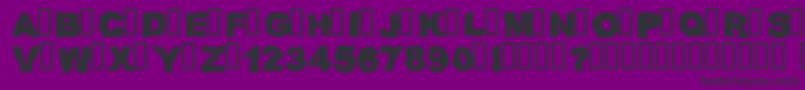 REDNZ    Font – Black Fonts on Purple Background