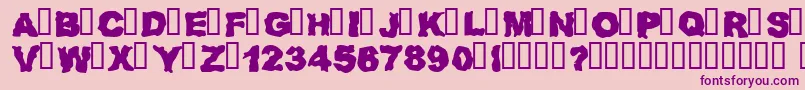 REDNZ    Font – Purple Fonts on Pink Background