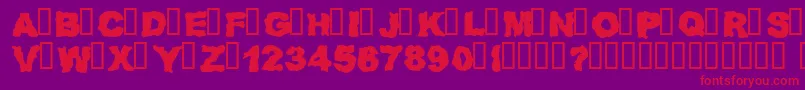 REDNZ    Font – Red Fonts on Purple Background