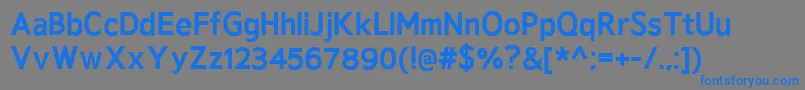 GeldersansExtrabold Font – Blue Fonts on Gray Background