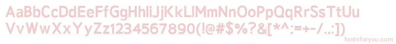 GeldersansExtrabold Font – Pink Fonts on White Background