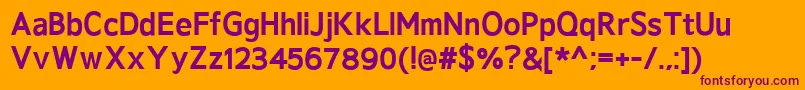 GeldersansExtrabold Font – Purple Fonts on Orange Background