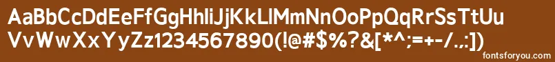 GeldersansExtrabold Font – White Fonts on Brown Background