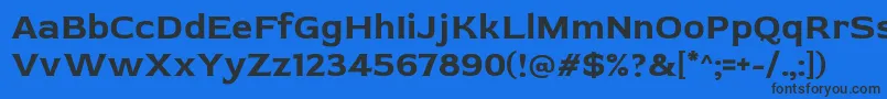 RedRose Bold Font – Black Fonts on Blue Background