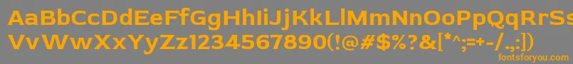 RedRose Bold Font – Orange Fonts on Gray Background