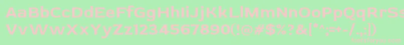 RedRose Bold-fontti – vaaleanpunaiset fontit vihreällä taustalla