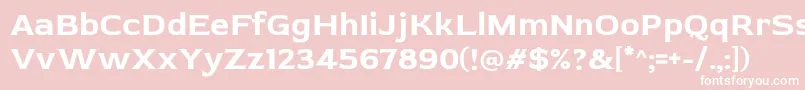 フォントRedRose Bold – ピンクの背景に白い文字