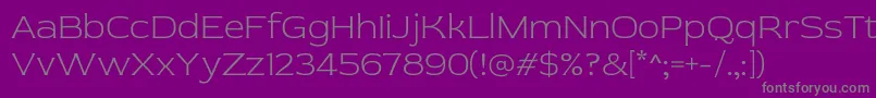 RedRose Light Font – Gray Fonts on Purple Background