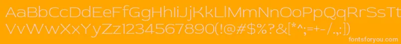 RedRose Light Font – Pink Fonts on Orange Background