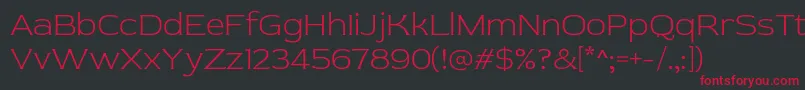 RedRose Light Font – Red Fonts on Black Background