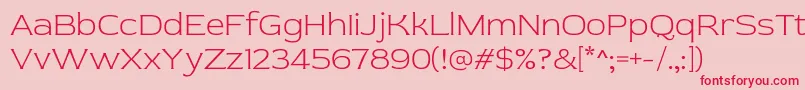 RedRose Light Font – Red Fonts on Pink Background