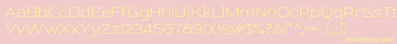 RedRose Light Font – Yellow Fonts on Pink Background