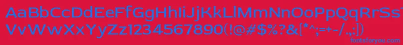 RedRose Regular Font – Blue Fonts on Red Background