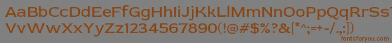 RedRose Regular Font – Brown Fonts on Gray Background