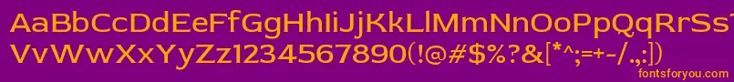 fuente RedRose Regular – Fuentes Naranjas Sobre Fondo Morado
