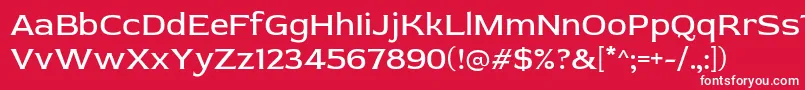 RedRose Regular-Schriftart – Weiße Schriften auf rotem Hintergrund