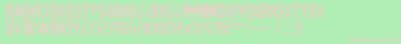 Redsniper Font – Pink Fonts on Green Background