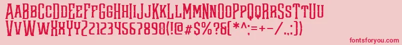 Redsniper Font – Red Fonts on Pink Background