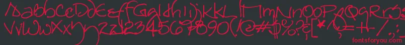 Redstar Font – Red Fonts on Black Background