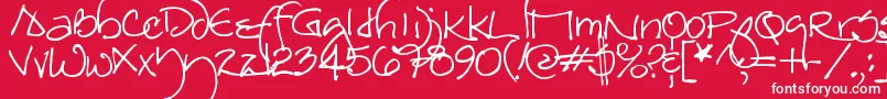 Redstar Font – White Fonts on Red Background