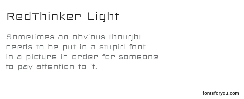Шрифт RedThinker Light