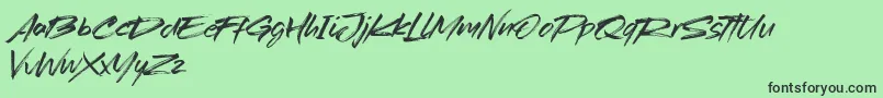 Redtowns Font – Black Fonts on Green Background