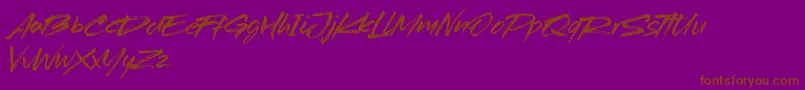 Redtowns Font – Brown Fonts on Purple Background