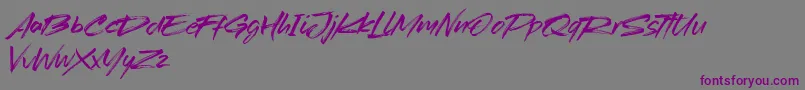 Redtowns Font – Purple Fonts on Gray Background