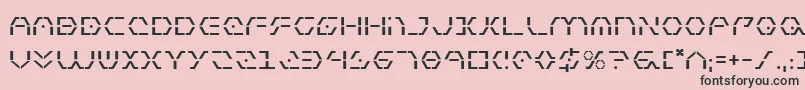 フォントZetasentry – ピンクの背景に黒い文字