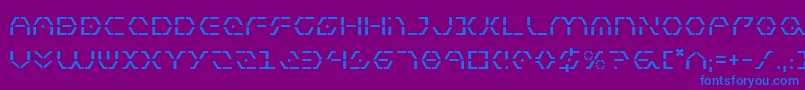 Zetasentry Font – Blue Fonts on Purple Background