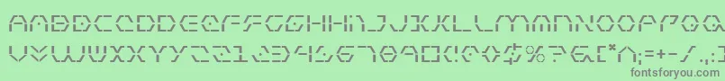 フォントZetasentry – 緑の背景に灰色の文字