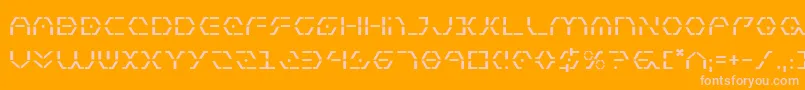 フォントZetasentry – オレンジの背景にピンクのフォント