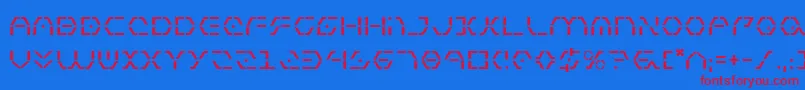 Zetasentry Font – Red Fonts on Blue Background