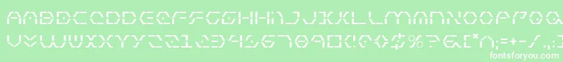 フォントZetasentry – 緑の背景に白い文字