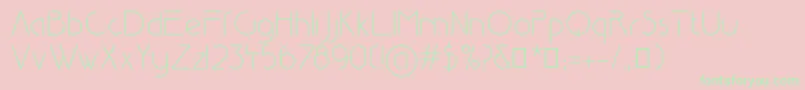 Reduza Infinity Font – Green Fonts on Pink Background