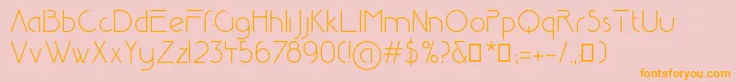 Reduza Infinity Font – Orange Fonts on Pink Background