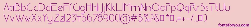 Reduza Infinity Font – Purple Fonts on Pink Background