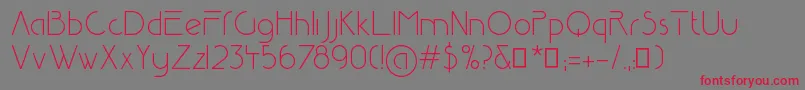Reduza Infinity-Schriftart – Rote Schriften auf grauem Hintergrund