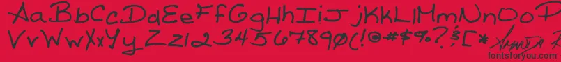 En savoir plus sur la police Reed s Writing Police Reed s Writing – polices noires sur fond rouge