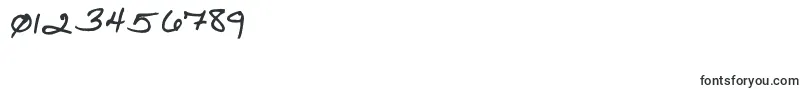 Reed s Writing-Schriftart – Schriften für Zahlen und Nummern