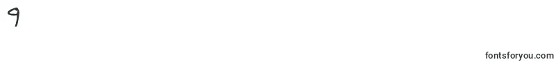 フォントReed s Writing – フォント数字9