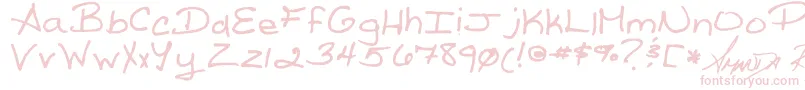 Шрифт Reed s Writing – розовые шрифты